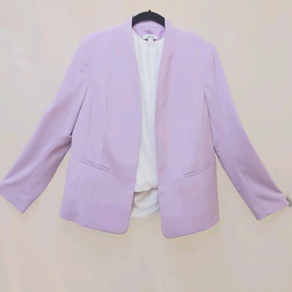 Bar III suit and Calvin Klein top